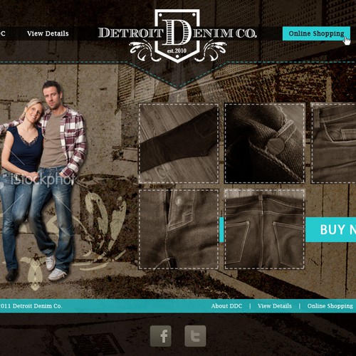 Detroit Denim Co., needs a new website design デザイン by Tomas Zaruba