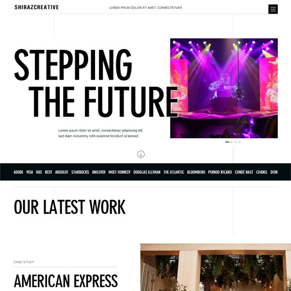 Design realizzato da Creative Flair ⚡⚡ intitolato "Agency Home Page Design"