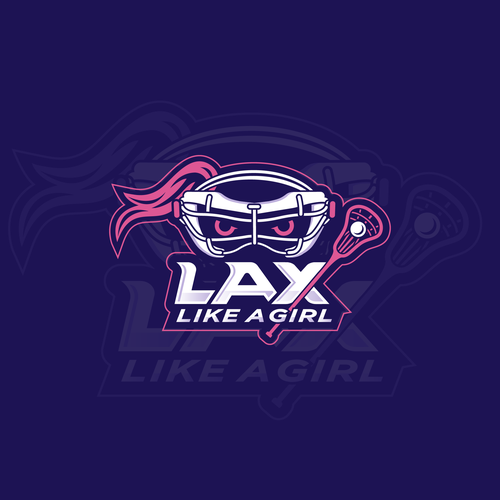 A classic yet fun logo for the fearless, confident, sporty, fun female lacrosse player Design by ies