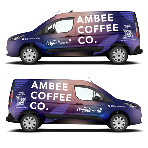 Design an Amazing truck wrap for an Emerging Organic Coffee Company Design by SBdesigner