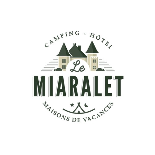 "Vakantiepark in het mooie Frankrijk met dagelijks 2000 bezoekers" winning Logo design