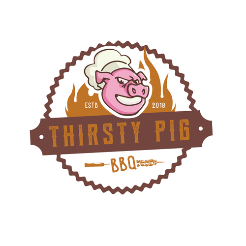 Thirsty Pig BBQ | Logo & business card contest