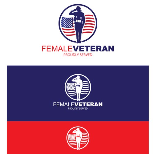 Download Female Veteran Logo | Logo design contest