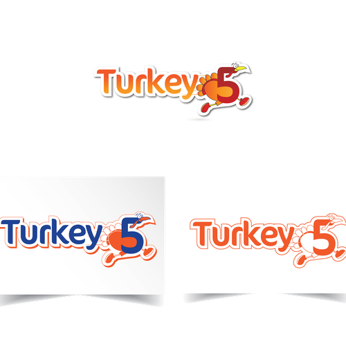 99nonprofits: Create a new logo for Turkey5 (Turkey Five), a race to help beat cancer! Diseño de proVEN.