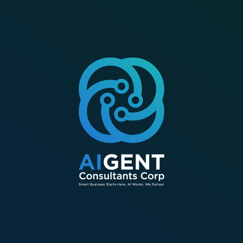 AI Agent Company: Appealing to small to medium sized businesses. Design by Saber Design
