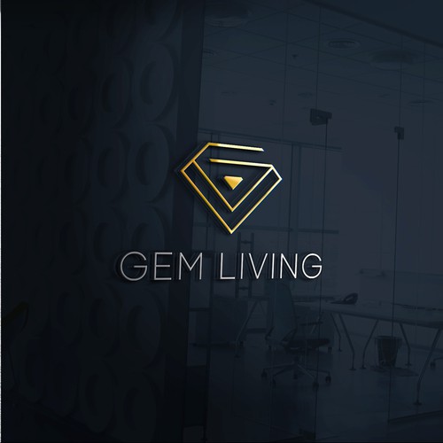 Geometrical, minimalist, modern brand design for Gem Living Design by Congrats!