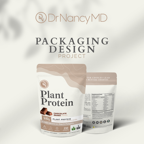 Design a bag for our Protein Powders that appeals to women Design by Aditiya Reza P.