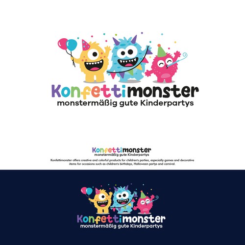 we need a fun logo for a kids party company Design by AdryQ