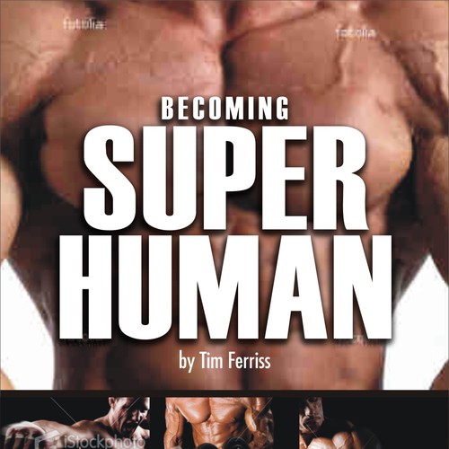 "Becoming Superhuman" Book Cover Design by dazecreative