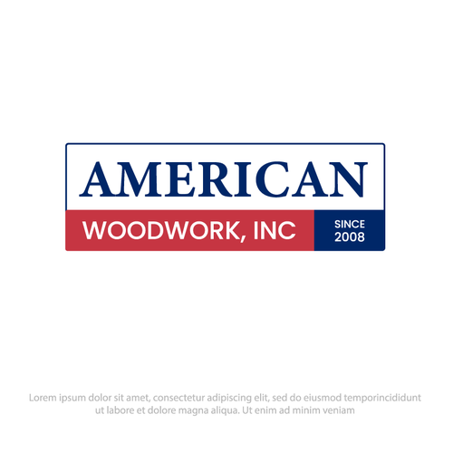 American Woodwork news a new logo Design by Kamran.Ali