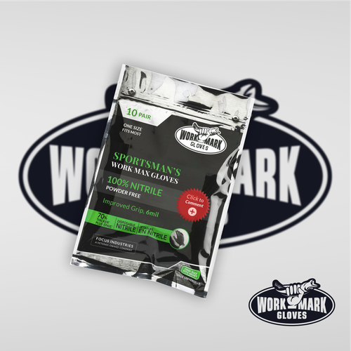 WORKMAX GLOVE AND PACKAGING DESIGN Design by ToniG99