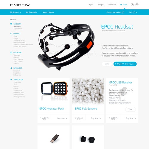 Redesign website for International Award Winning EEG system Design by Zallhady