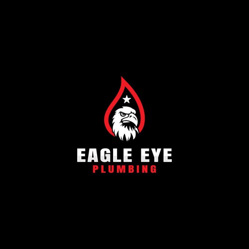Eye catching and very marketable logo for plumbing company. The company name is Eagle Eye Plumbing Design by JakirVector