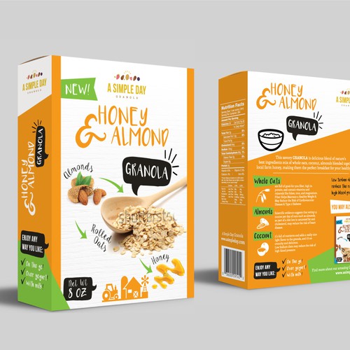 A Simple Day Granola Box Design Design by Jelena M.