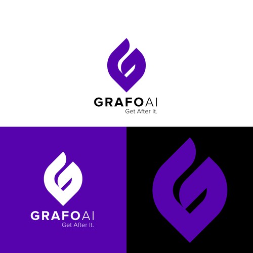 GrafoAI | Artificial Intelligence Writer Logo Design by STGMT