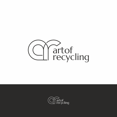 Logo design for a brand-new design and art project within tire recycling. Design by helcapitano