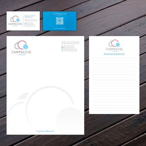 Give more muscle to research with graphic ID for CARPACCIO.cloud Design by Felix SH