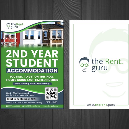 A5 Student Accommodation Flyer Design by PAPRI802030