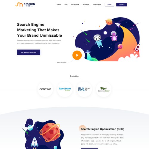 Proposition sur un concours de Design de page web, réalisée par Green Tec