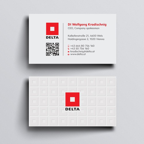 Diseño de DELTA Business Card Relaunch de Design sp