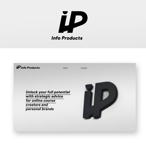 InfoProducts.com - Logo & Branding Design by gabbodirector