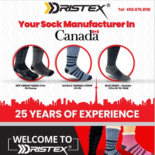 Designs | Socks Made in Canada postcard | Postcard, flyer or print contest