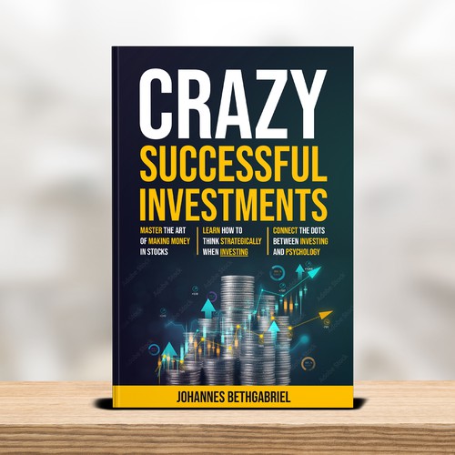 Powerful Book Cover for an Investing book that helps to Build Wealth in the Stock Market Design by T.Primada