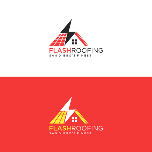 Compete to create a logo for Flash Roofing! Design by Viralika