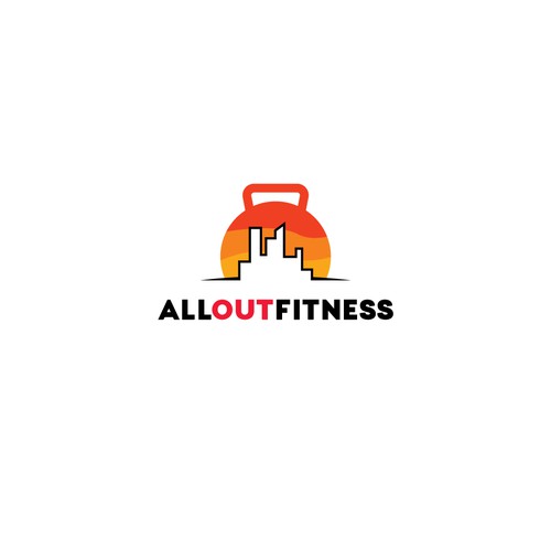 Modern logo for fitness app that liberates users and trainers from gyms. Sunshine + fresh air = woo! Design by rakabutas