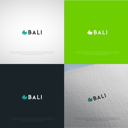 Bali - brand identity for staffing firm