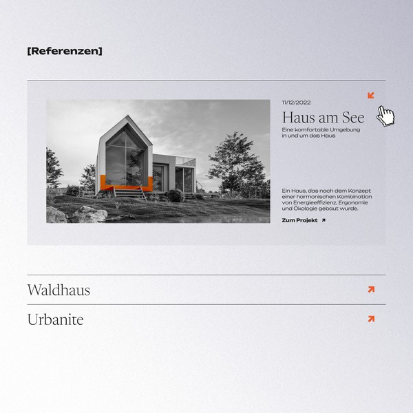 Design by MaxiKo titled "Online business card for construction company"