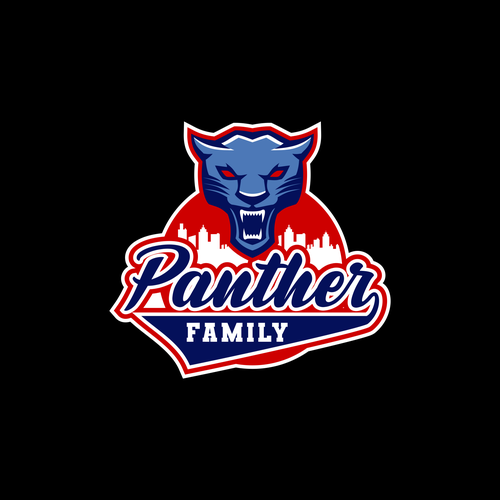 Basketball Logo for Team 'Panther Family' - Your Winning Logo Featured on Major Sports Network Design by crapit