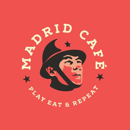Logo for Madrid Cafe & Games Design by Marc Vaello