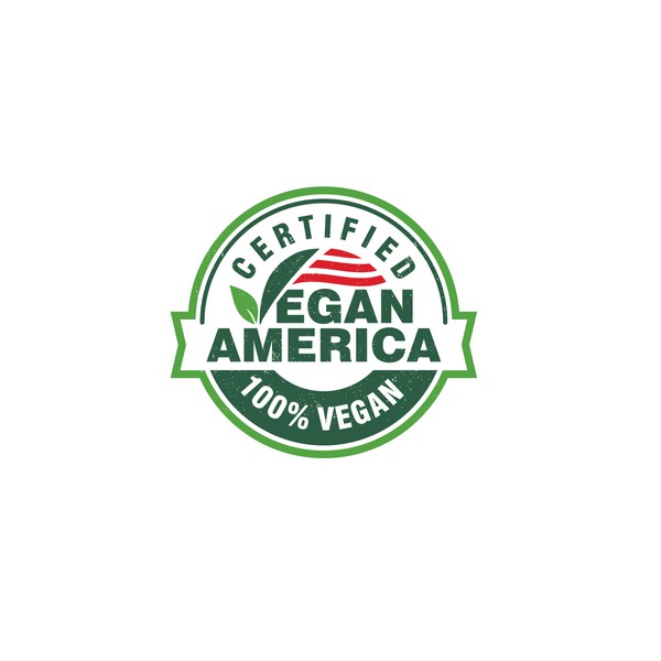 Vegan America plant based/vegan certification logo for products.