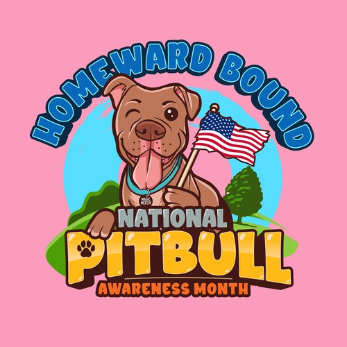 Magic Meechi - National Pitbull Awareness Month Design by thelembique