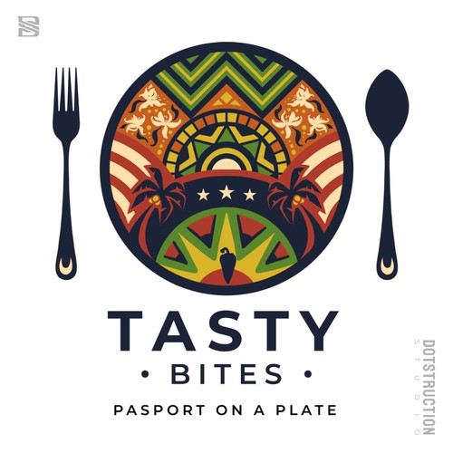 Design di Design a Bold, Soulful Logo for Tasty Bites – Caribbean Meets Southern Comfort di Dotstruction Studio