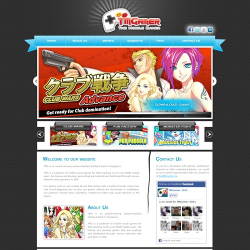 website design for TMGAMER Ontwerp door ExcellenceTech