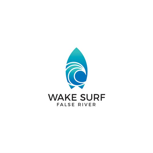 Edgy/sophisticated wake surf logo for a female/male group of wake surfers that embody a luxury life. Nothing predictable Design by gotchagraphicsdotcom