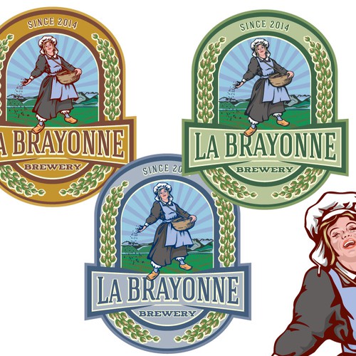 La Brayonne beer tag Ontwerp door Freshinnet