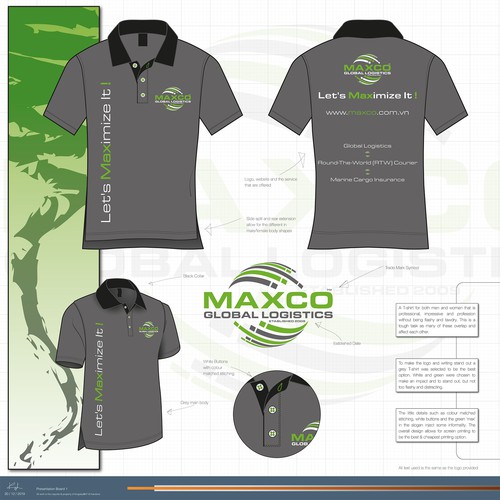 Office uniform design in short-sleeved polo t-shirt for a logistics company  | T-shirt contest | 99designs