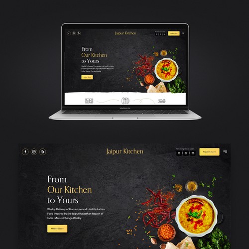 Jaipur Kitchen Website Design by LeNotre