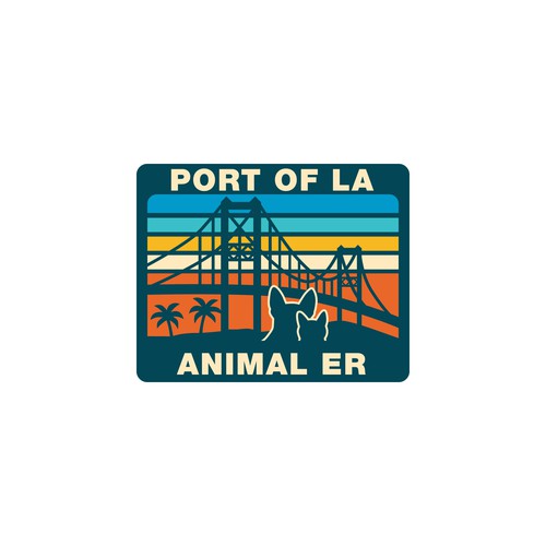 Abstract surf/skate branding for new Animal Emergency Hospital in the Port of LA Design by Budi Karso