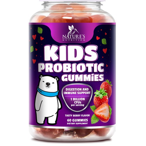 Designs | Cute Kids Probiotic Gummies Design needed for Nature's ...