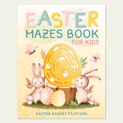 Book Cover For Easter Activity Book for Kids (Buchcover für Ostern) Design by tata visual