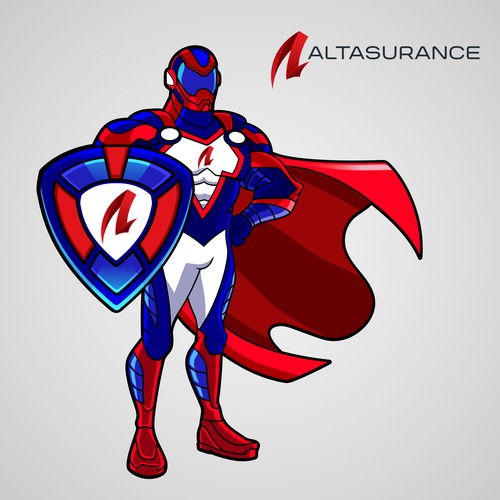 Design an Awesome Superhero Mascot for Insurance Firm Design by harwi studio