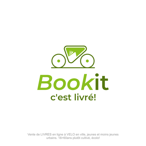 Design di BOOKIT Genève, c'est livré! Livres en ligne livré à vélo! di JvMORE