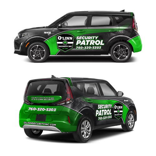 Designs | Kia Soul Modern Patrol Security Wrap | Car, truck or van wrap ...