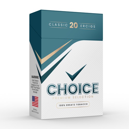 Cigarette packaging for tobacco free cigs | Product packaging contest