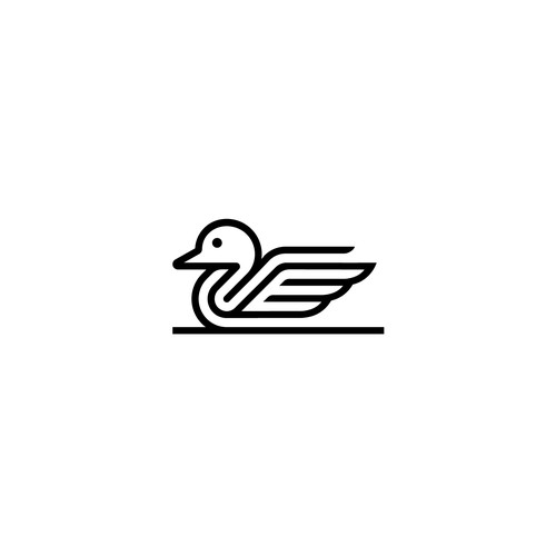 Modern duck logo for professional setting Design by Fierda Designs