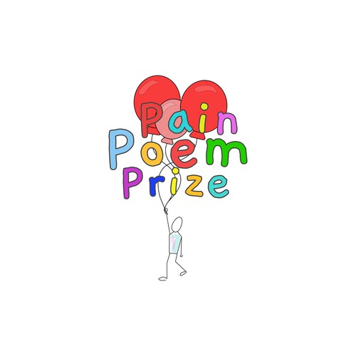 Pain Poem Prize - Playful Logo-ontwerp door cvektor™